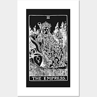 The Empress Tarot in white Posters and Art